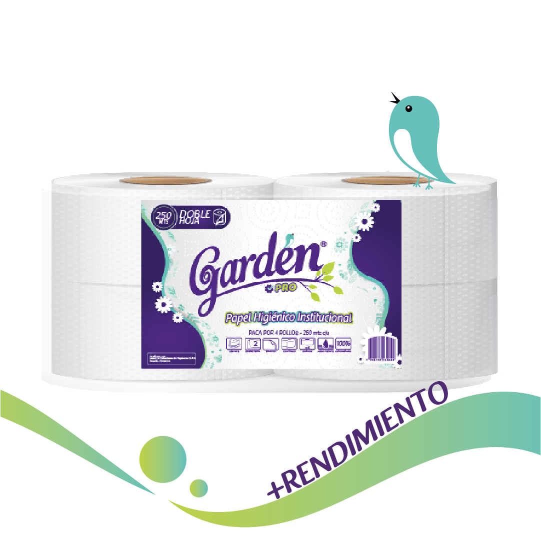 Papel Higiénico Institucional 250 mts Paca x 4 Und - Image 2