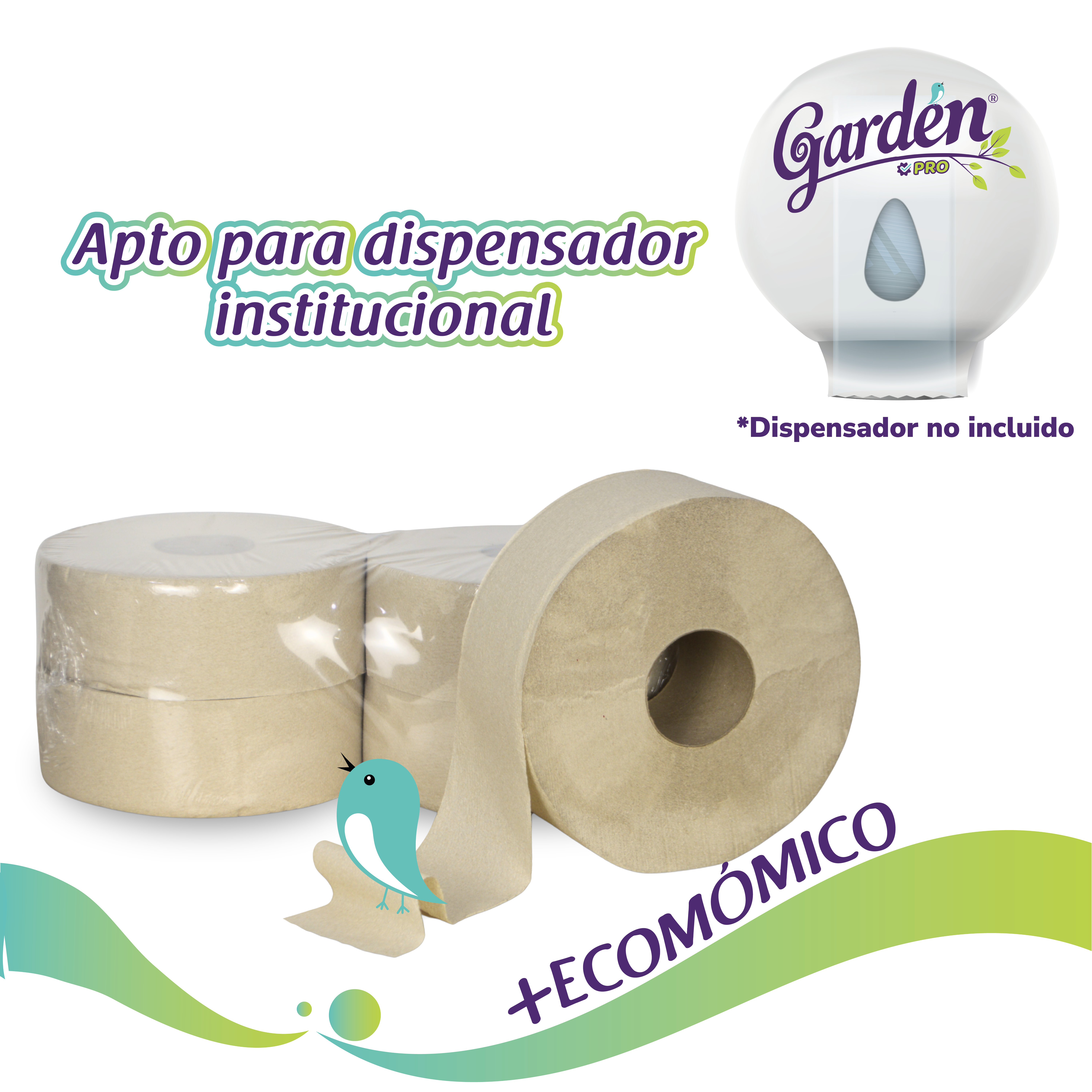 Papel Higiénico Institucional 400 mts Paca x 4 Und - Image 7