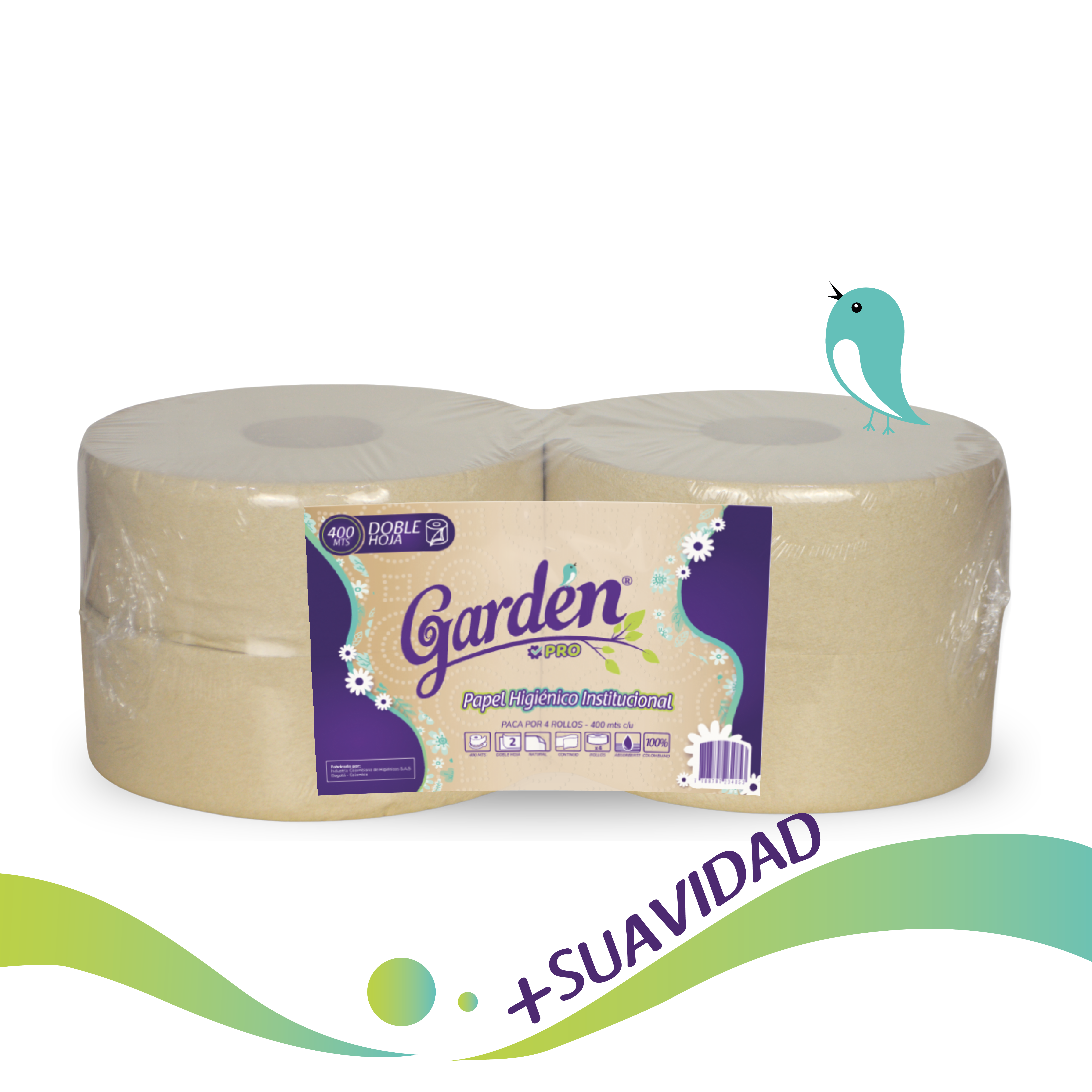 Papel Higiénico Institucional 400 mts Paca x 4 Und - Image 6