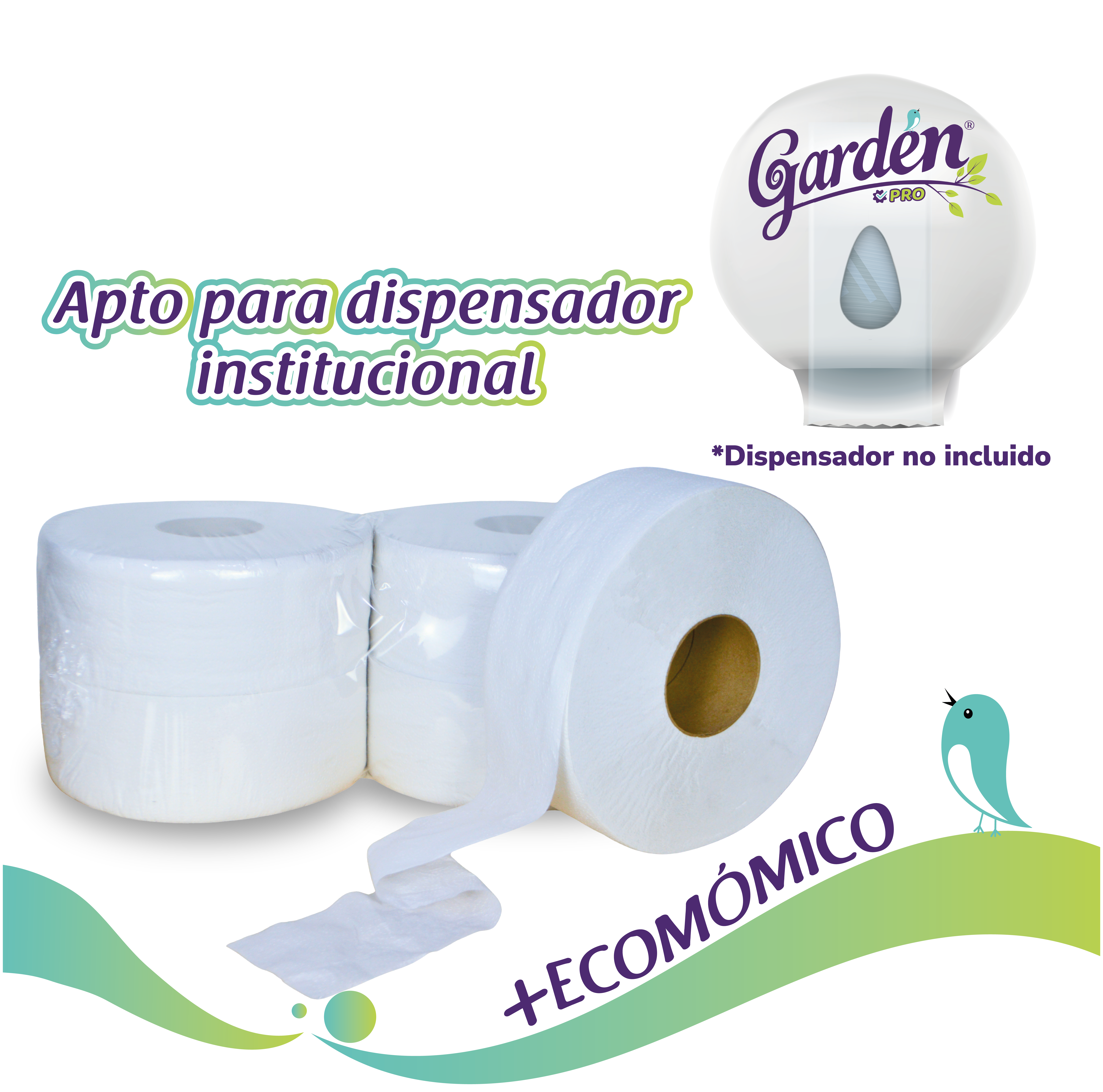 Papel Higiénico Institucional 500 mts Paca x 4 Und - Image 4