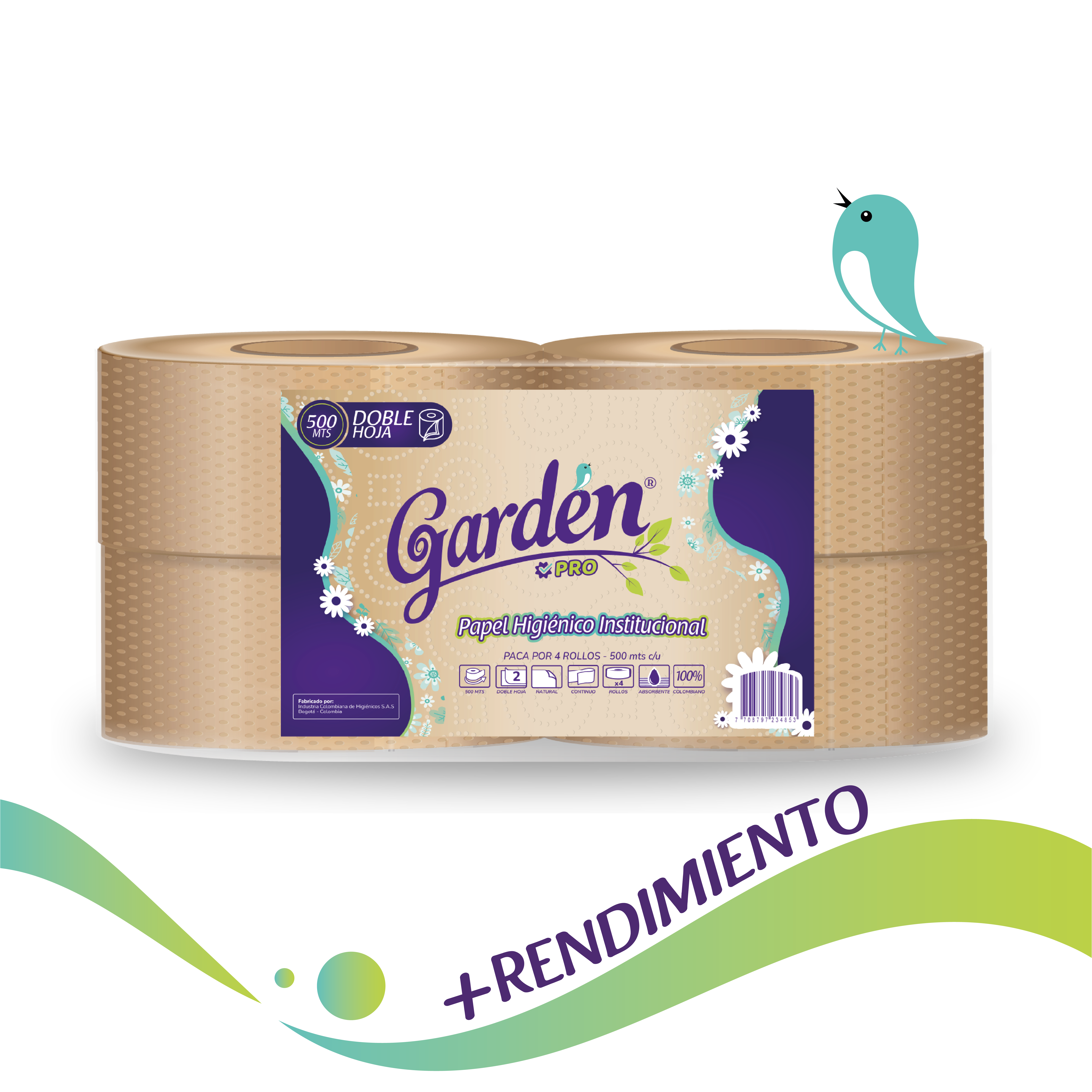 Papel Higiénico Institucional 500 mts Paca x 4 Und - Image 5