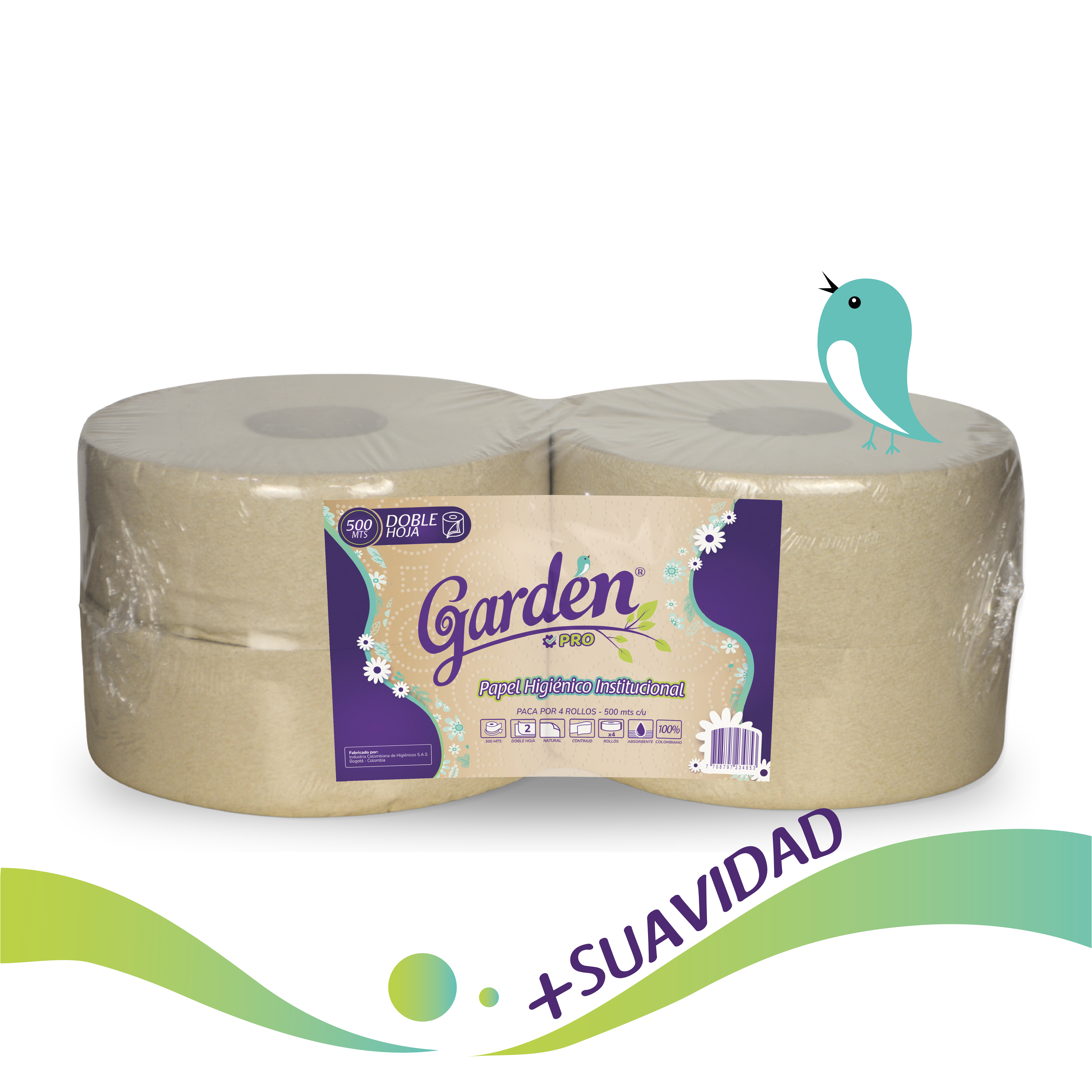 Papel Higiénico Institucional 500 mts Paca x 4 Und - Image 6