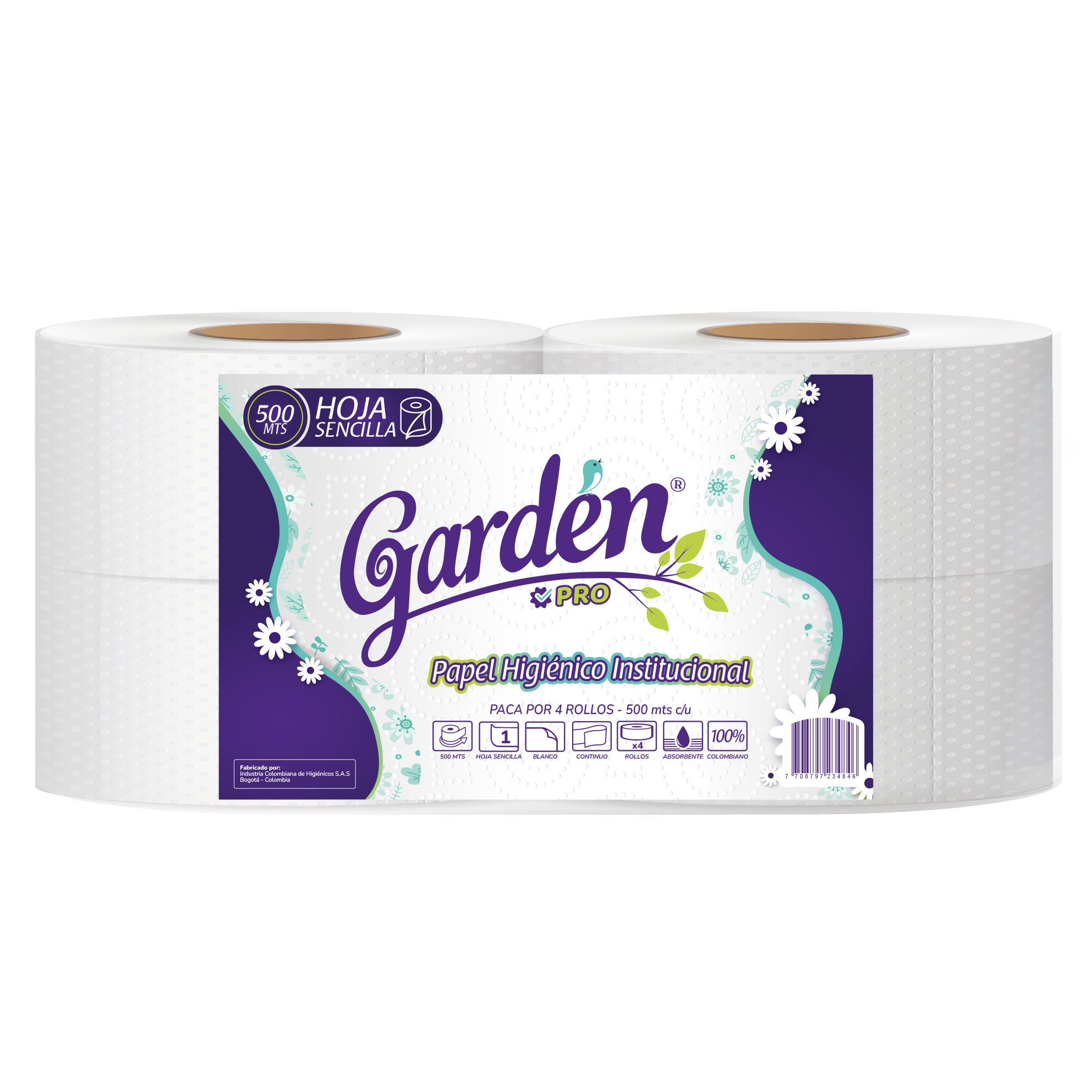 Papel higienico Blanco - 500mts